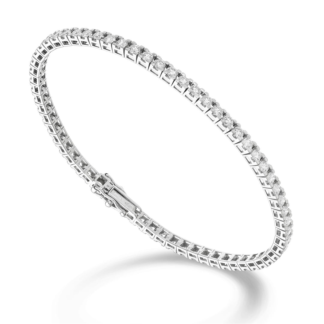 World Diamond Group bracciale tennis castone quadro light ct 0,05 cad BTQ800D005-175-26114110298