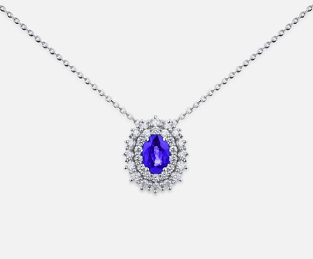 Mikiko cl 18k Tansanit n. Oval 6x4 ct.0,38 Durchmesser ct.0,37 MD5060O4TZN