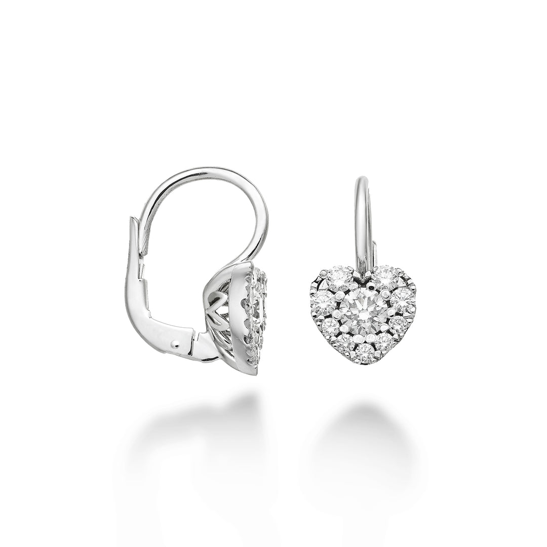 Golay multi-stone earrings center heart ct. 0.05 monach OCM001DI05M-22350110040