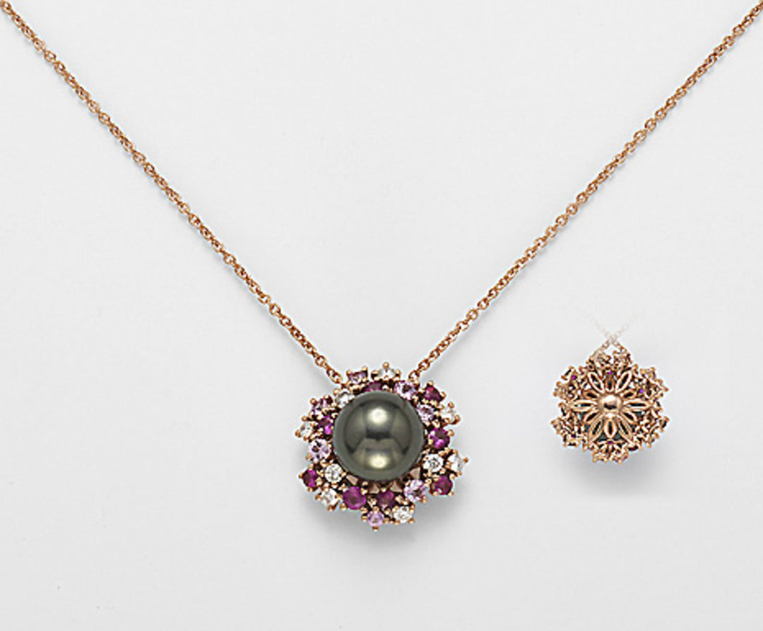 Nihama cl 18k sspb 10/11 ct.0,35 rosa Saphire und Rubine ct.0,97 ND0902O3SANE100