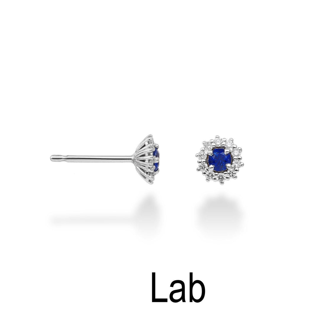 Mikiko or 18k sapphire lab ct.0.24 diam. 0.14 ct size 2 MO5067O4ZFL024