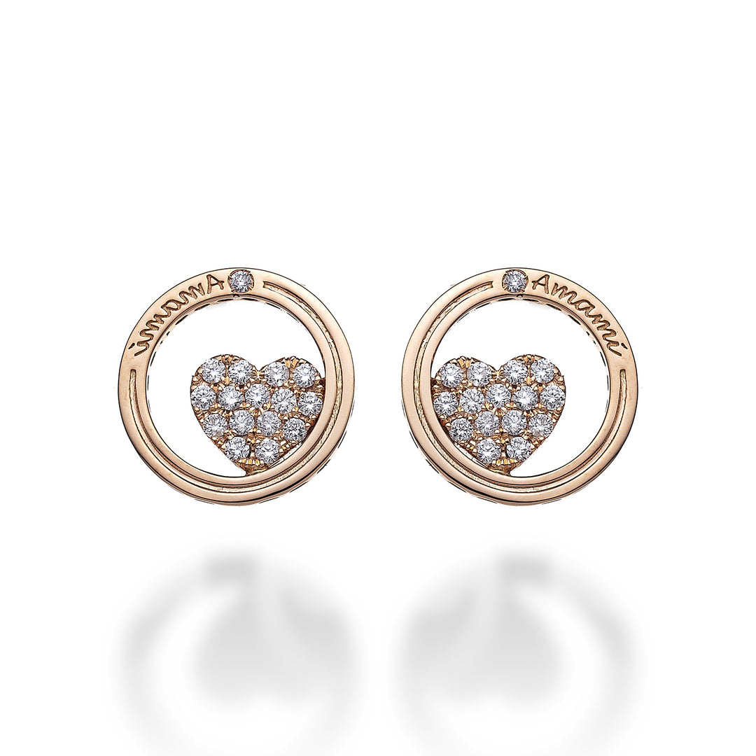 Golay orecchini amami cuore+cerchio e diamanti sul cuore OFCU102DI-22069110050