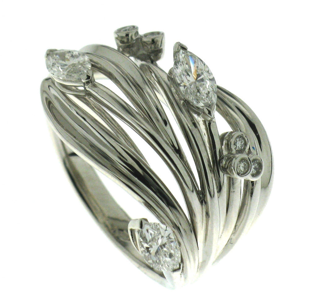Golay olive ring 2 size platinum ARA15501-11248000004