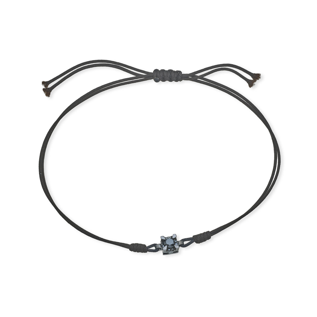 Nihama br 18k ct.0,11 diam.black quadro mis.2 rodio nero/nero NB5054O6BK2NE