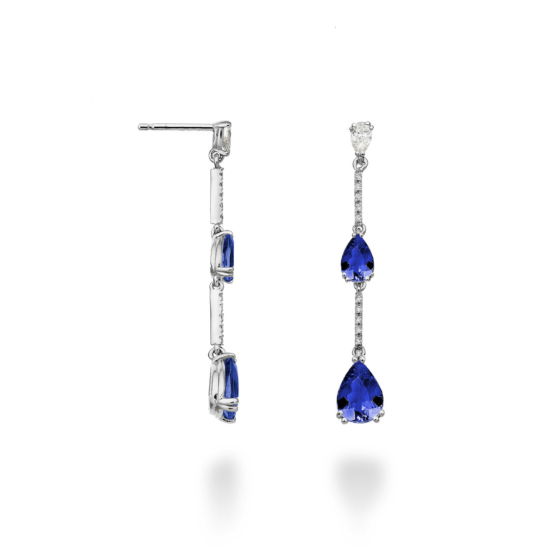Golay orecchini pend tanzaniti goccia scalari e barr. OCL195DTZP68-25287110107