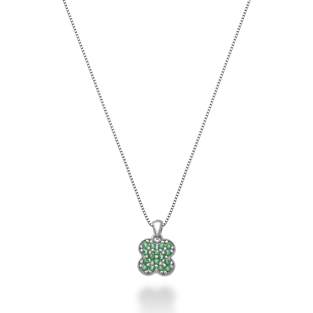 Mikiko cl 18k four-leaf clover emeralds 0.07 ct MD5163O4SMR