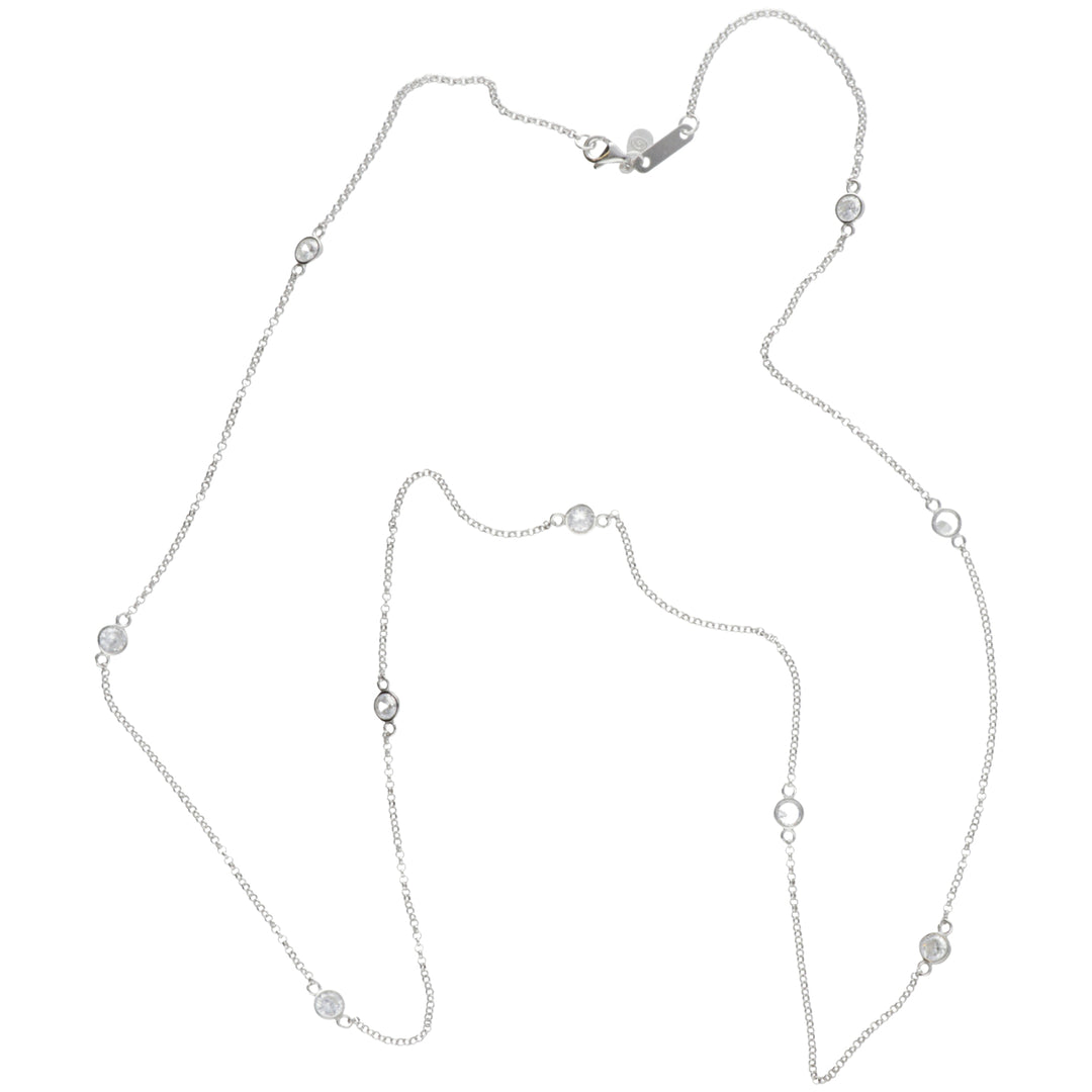 Mikiko cl ag925 Edelstein Swarovski weiß cm.60 MD7583A4BIANCO0