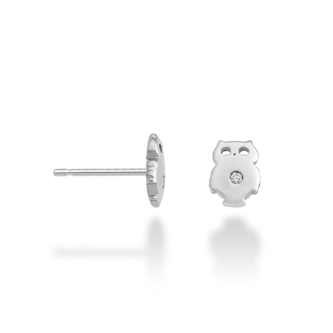 Nihama oder 18 Karat Eule 0,02 ct Weißgold NO5112O4BR002