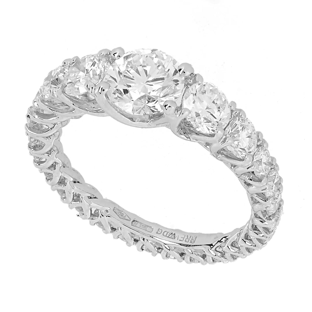 Golay Gyrodito-Ring mit abgestufter Anmut, reduziert um 0,5 ct ABTRE2112-25318110208