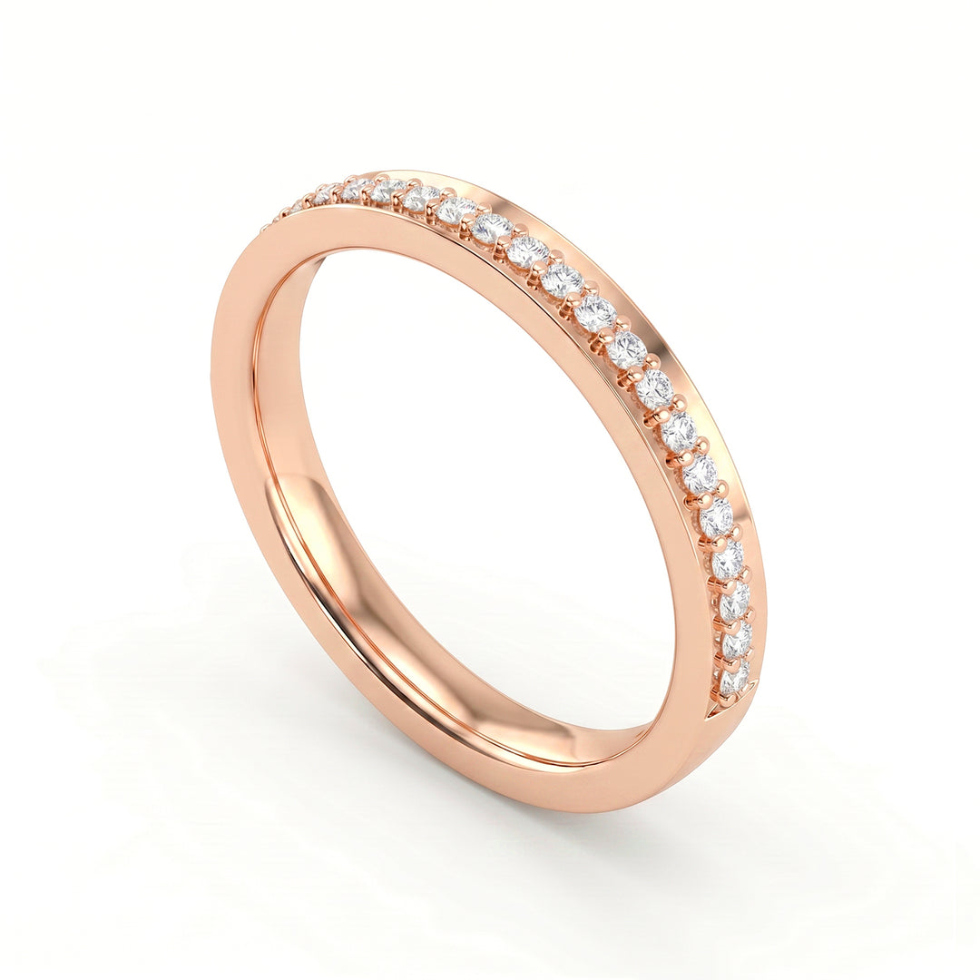 World Diamond Group, eine 18-Karat-Schmalband-Halbrundschiene mit braunen Diamanten GAFEDEMG07BWO3-20