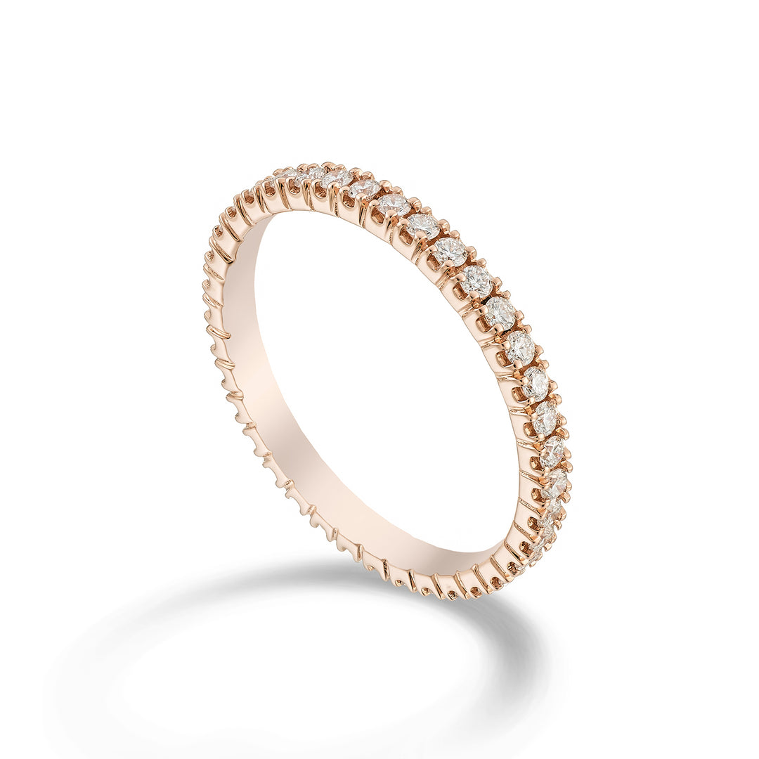 Golay anello girodito lineare oro rosa AETL022DI104R-23164110052