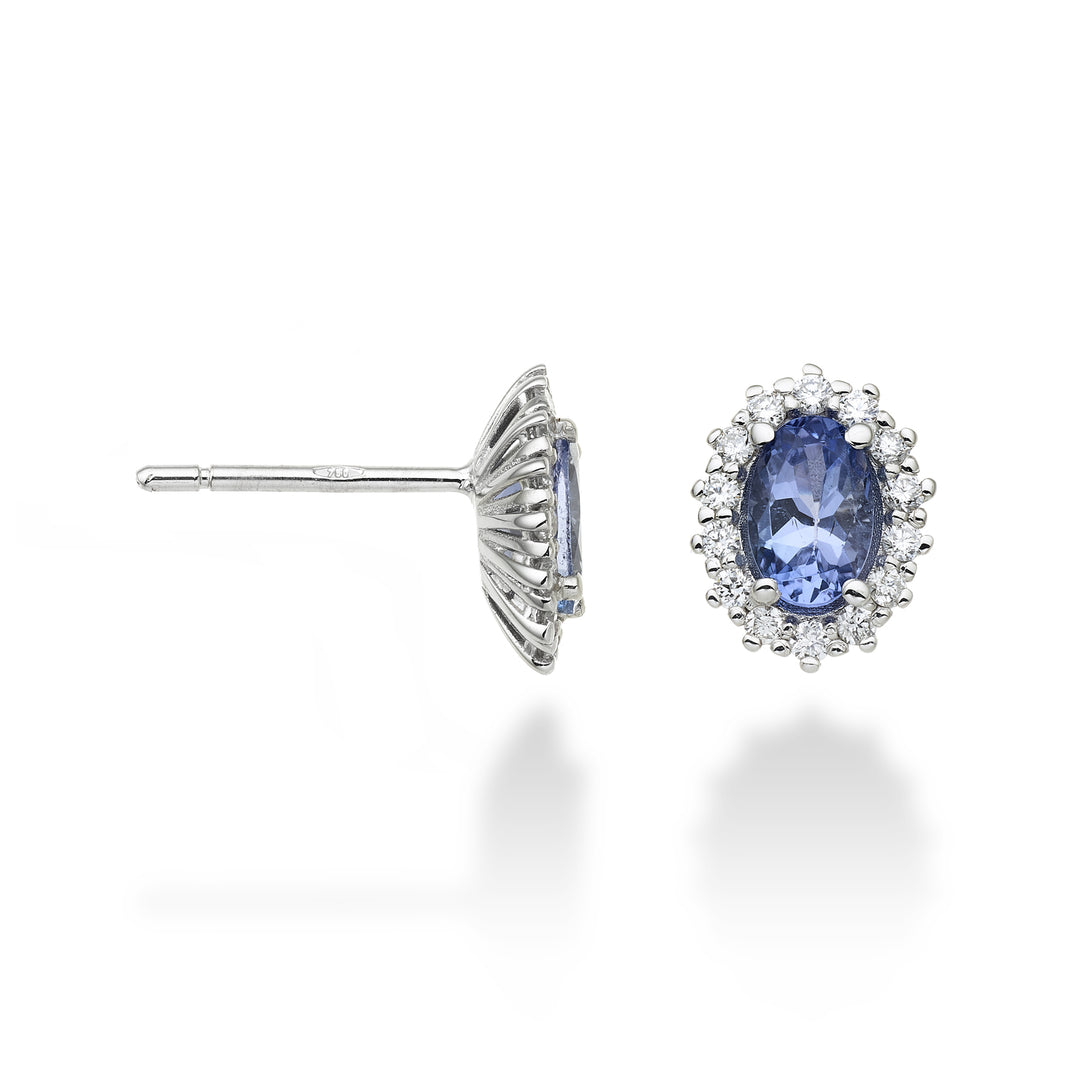 Nihama ou tanzanite 9k n. ovale 6x4 ct.0,76 diam. 0,26 ct NO5068R4TZN