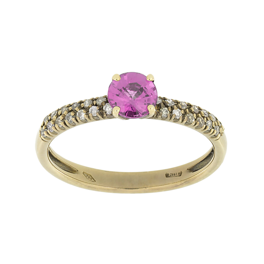 Golay ring pave brown + zaf pink AFP1170BWPS-21292110019