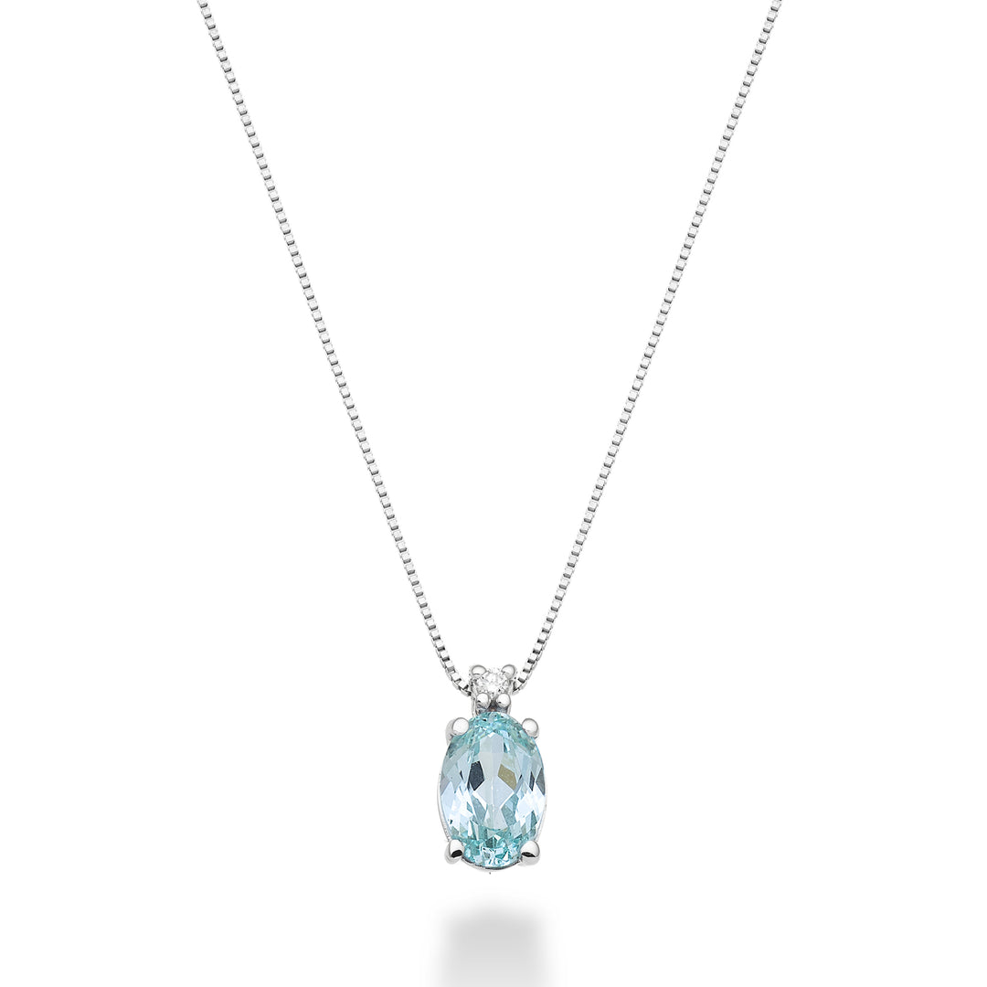 Nihama cl 18k ovaler Paraiba-Turmalin 7x5 ct.0,80 Durchm. ct.0,015 ND5035O4PAR
