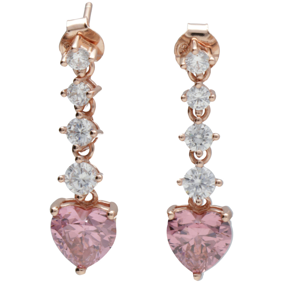 Nihama ou ag925 gemme swarovski blanc et rose NO7641A3ROSA000