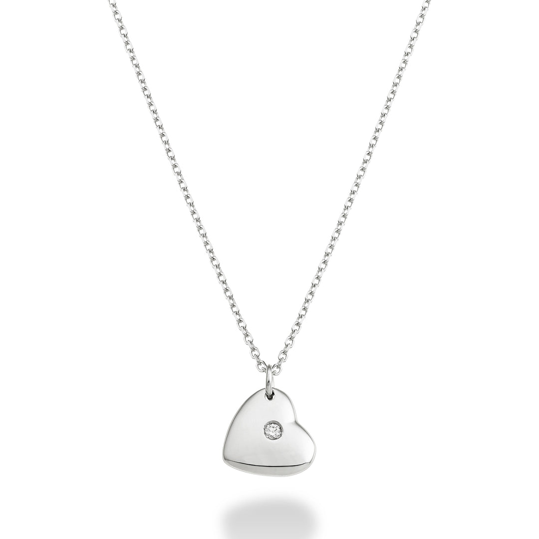 Mikiko cl 18k cuore ct.0,01 oro bianco MD5127O4BR001