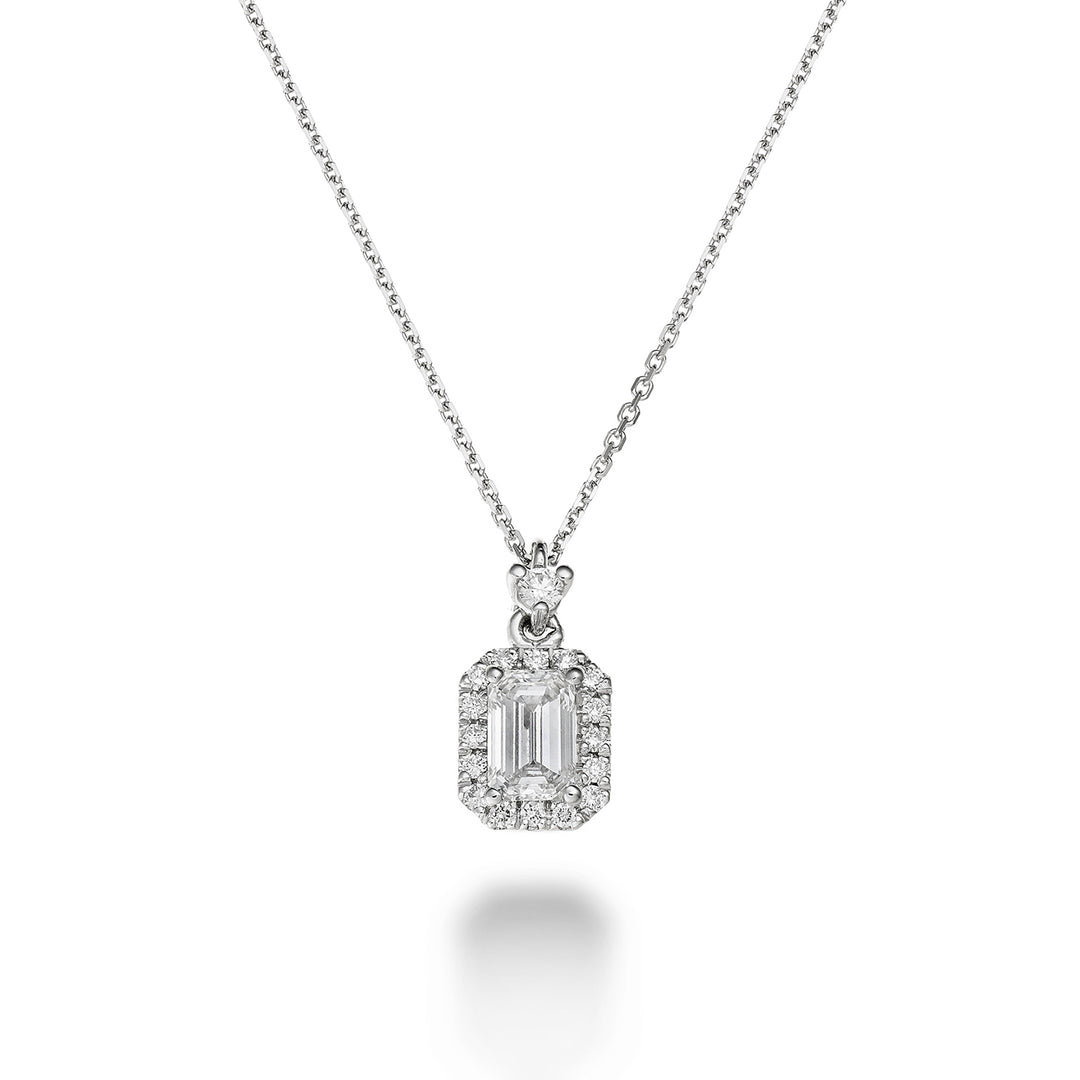 Golay central emerald pendant ct. 0.40 and contour PCLCEM001D40-22329110022