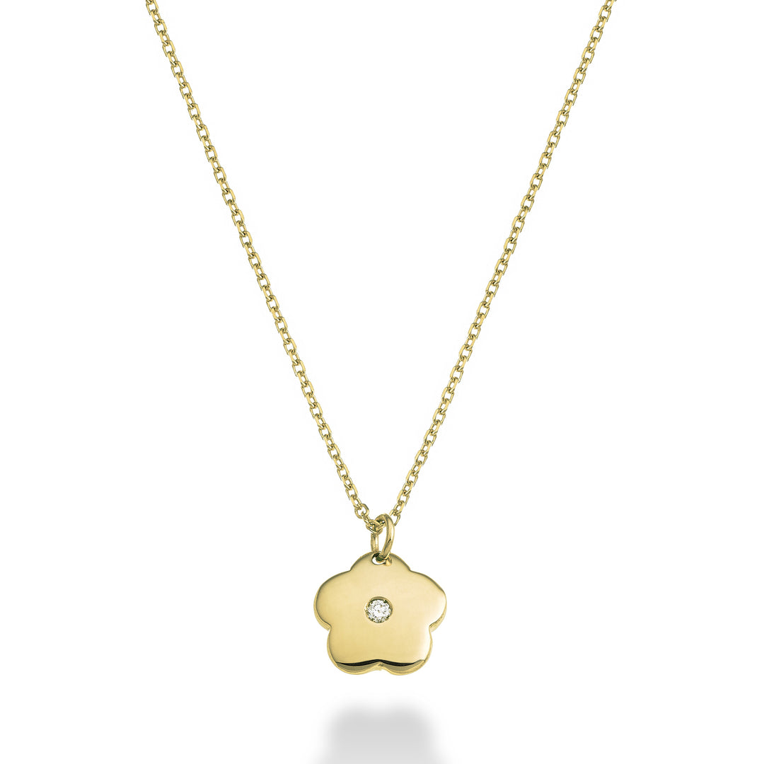 Nihama cl fleur 18 carats 0,01 ct or jaune ND5129O1BR001