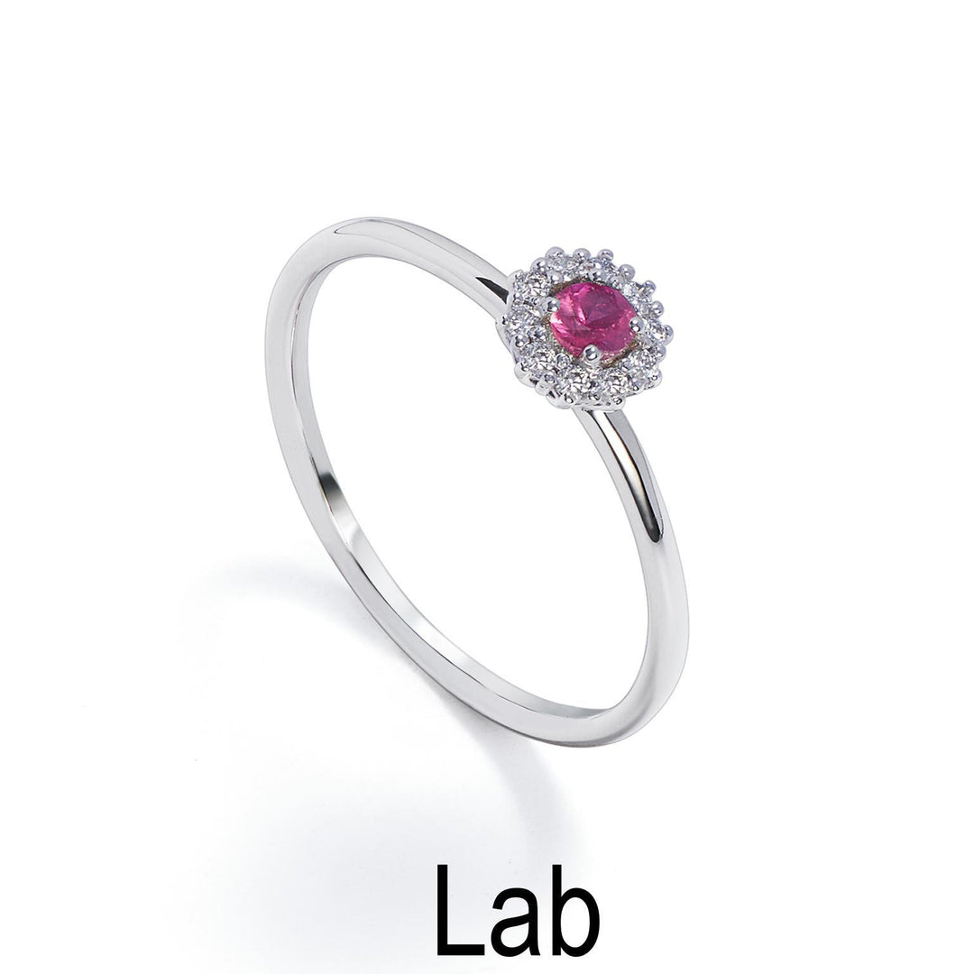 Mikiko an 18k ruby ​​lab ct.0,12 diam. 0.07 ct size 2 MA5140O4RBL012