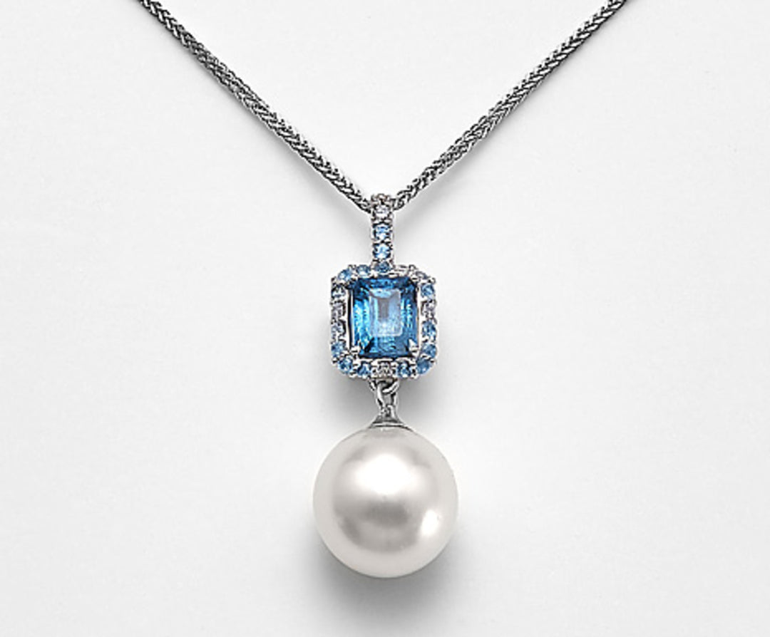 Mikiko cl 18k sspw 11/12 ct.0,06 diam, topaze bleue et london t opaze MD0983O4SABI110