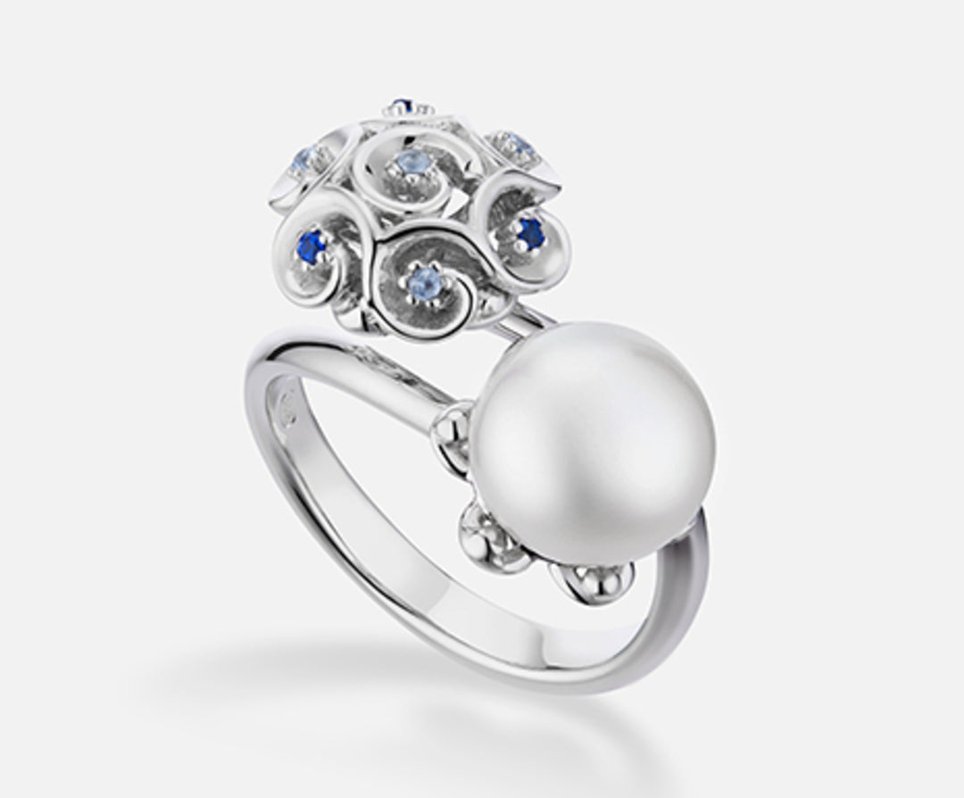 Nihama an ag925 fw bot 9,5/10 gem swarovski azzurri NA7178A4AZZURRO