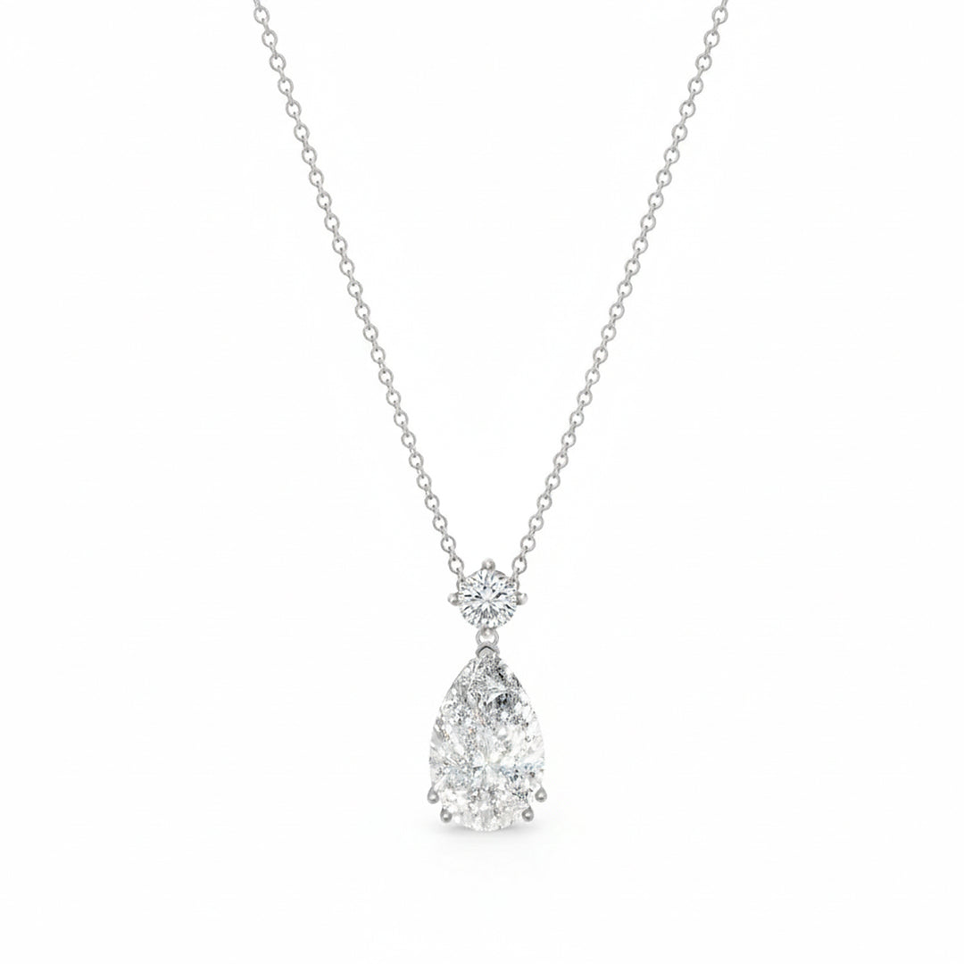 X-Diamond cl 18kt lab g.d. total 1.25 ct drop ct. 1.17 d vs1 round head XXDGPU062O4GOBI125D1