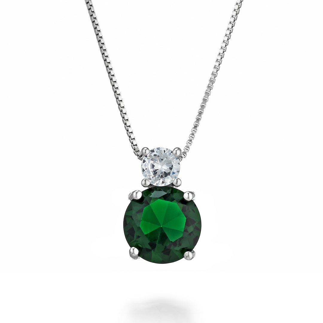 Mikiko cl ag925 gem swarovski bianco e verde MD7571A4VERDE00