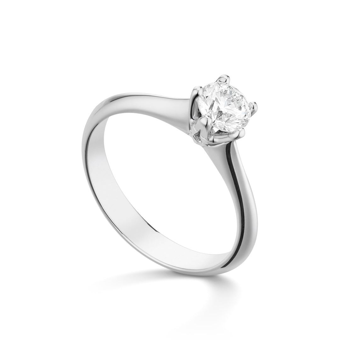 Bague solitaire 5 griffes World Diamond Group ASL012WDI-23170110046