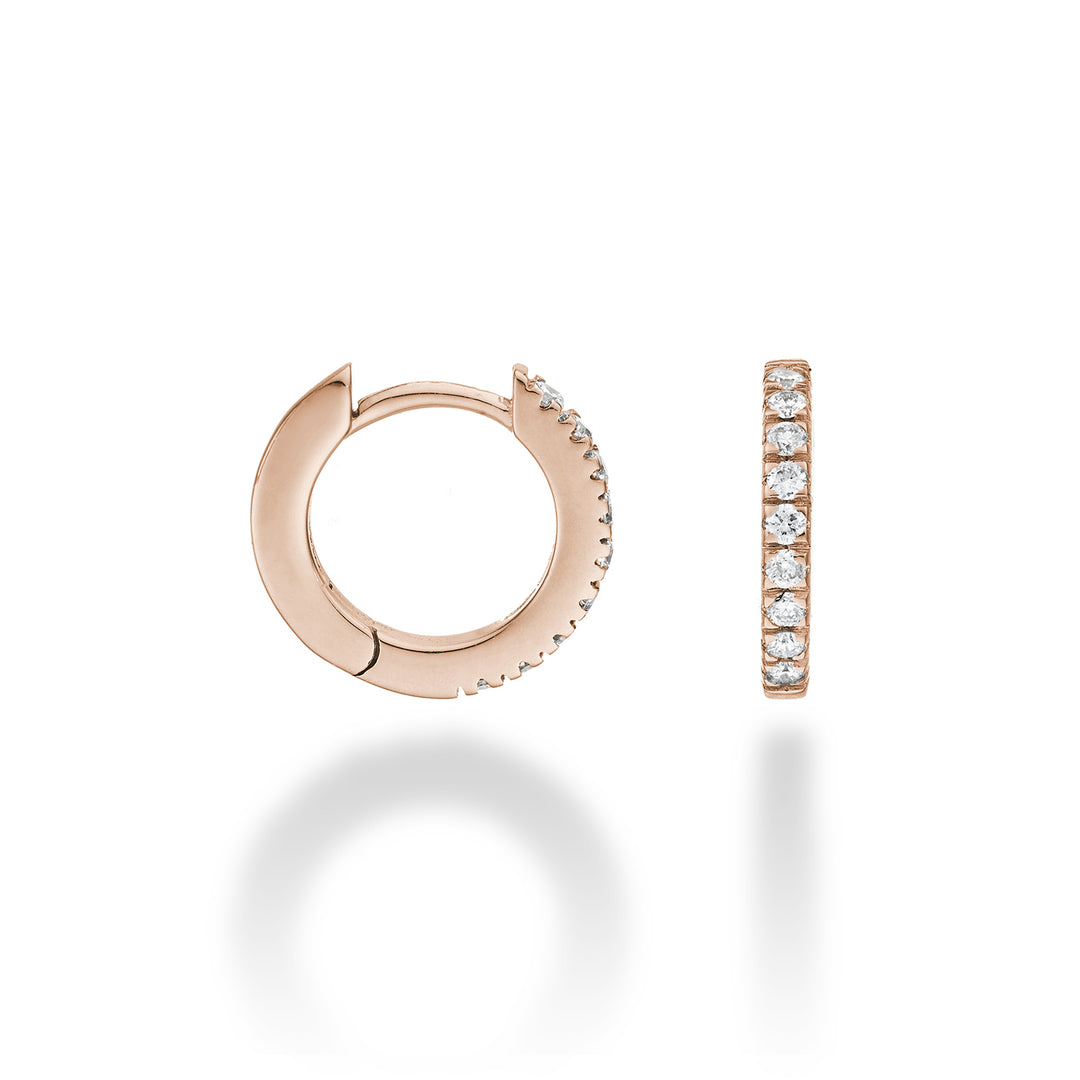 Mikiko or 18k ct.0.18 size 2 rose gold diam. east. 12mm MO5078O3BR018-2