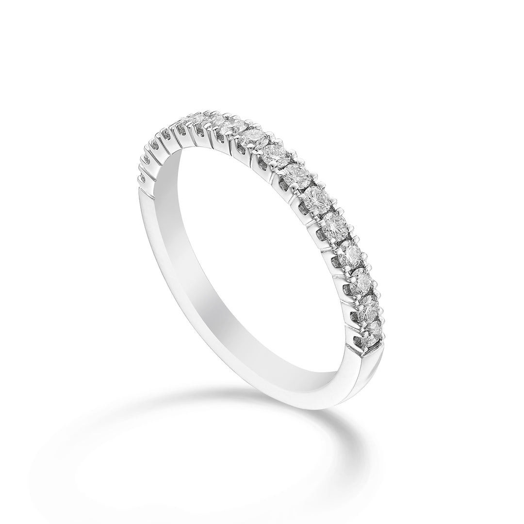 Golay linear half-turn ring in white gold ct. 0.40 AETMG022DI040B-23249110037
