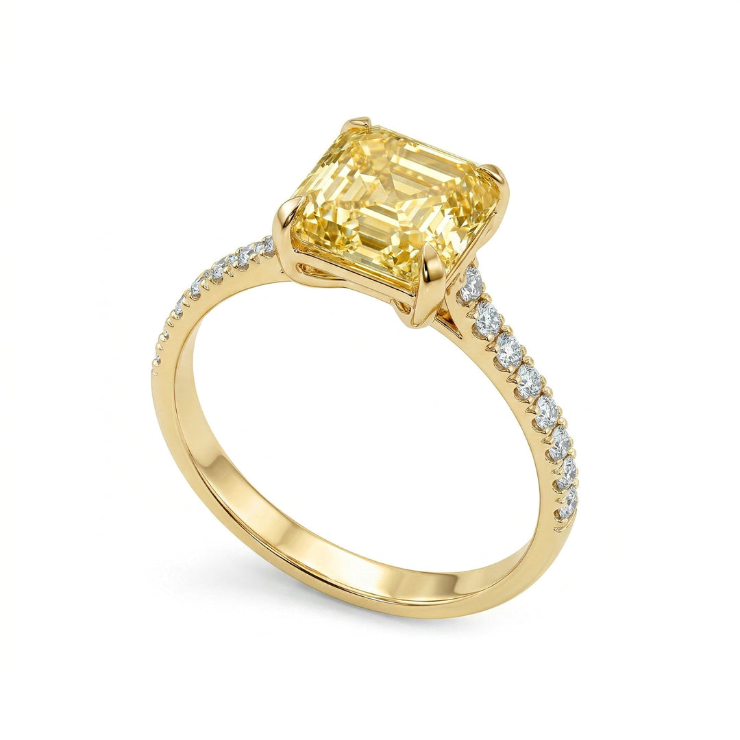X-Diamond un laboratoire de 18 carats g.d.tot. 2,23 ct, taille princesse cen 2,03 ct et tige encastrée 0,20 ct XXDAPU124O1CSFY223