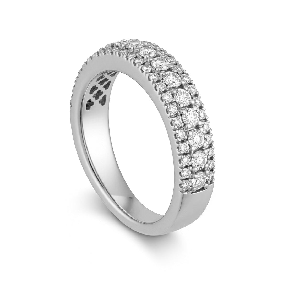 Golay halbrunder Track-Bandring mit Diamanten AFMG013D-25345110148