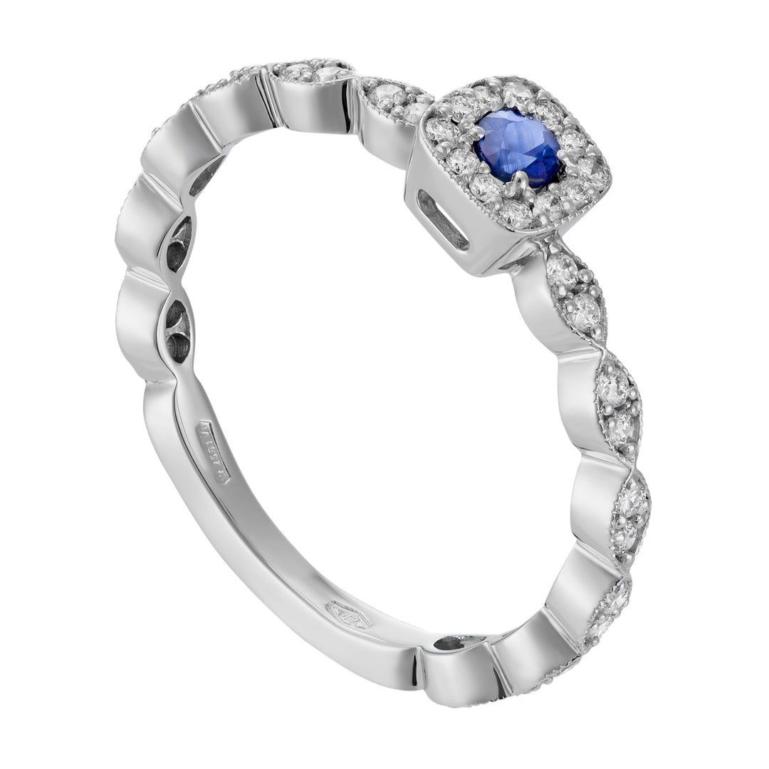 World Diamond Group Marquise-Motivband mit Balken+Cen.ct 0,09 c AET026BZBDI10-19025110184