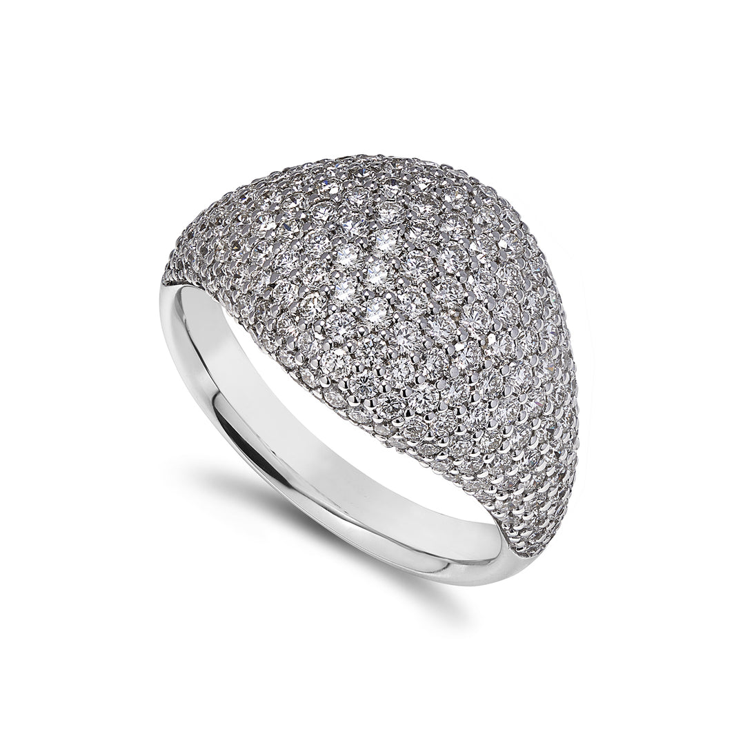 World Diamond Group chevalier ring pave&