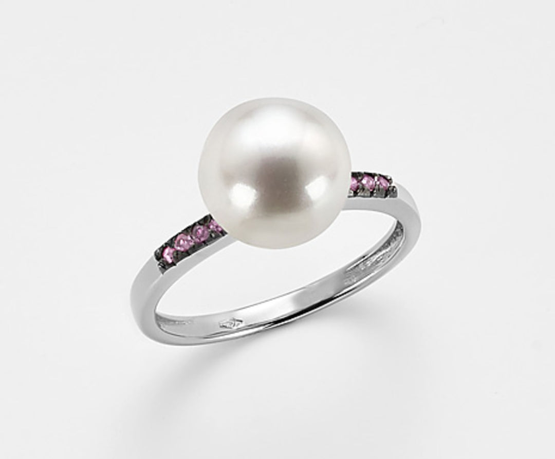 Nihama an 18k fw 9,5/10 zaffiri rosa ct.0,06 NA0798O7ZAFFROSA