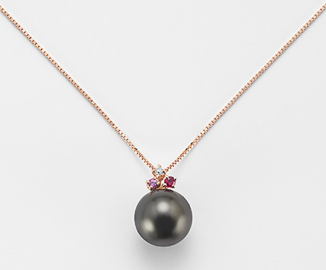 Nihama cl 18k sspb 10/11 ct.0,02 rubis ct.0,06 saphir rose.0,04 ct. ND0970O3SANE100