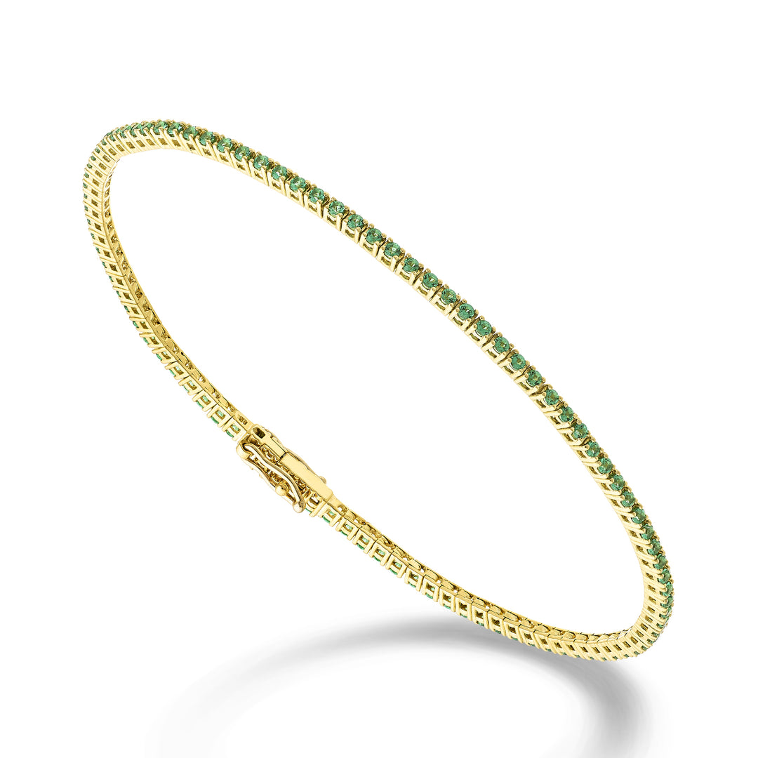 Nihama br tennis 18k smeraldi ct. 0,95 cm.17,2 oro giallo- 94 castoni NBTF0011SMRO1