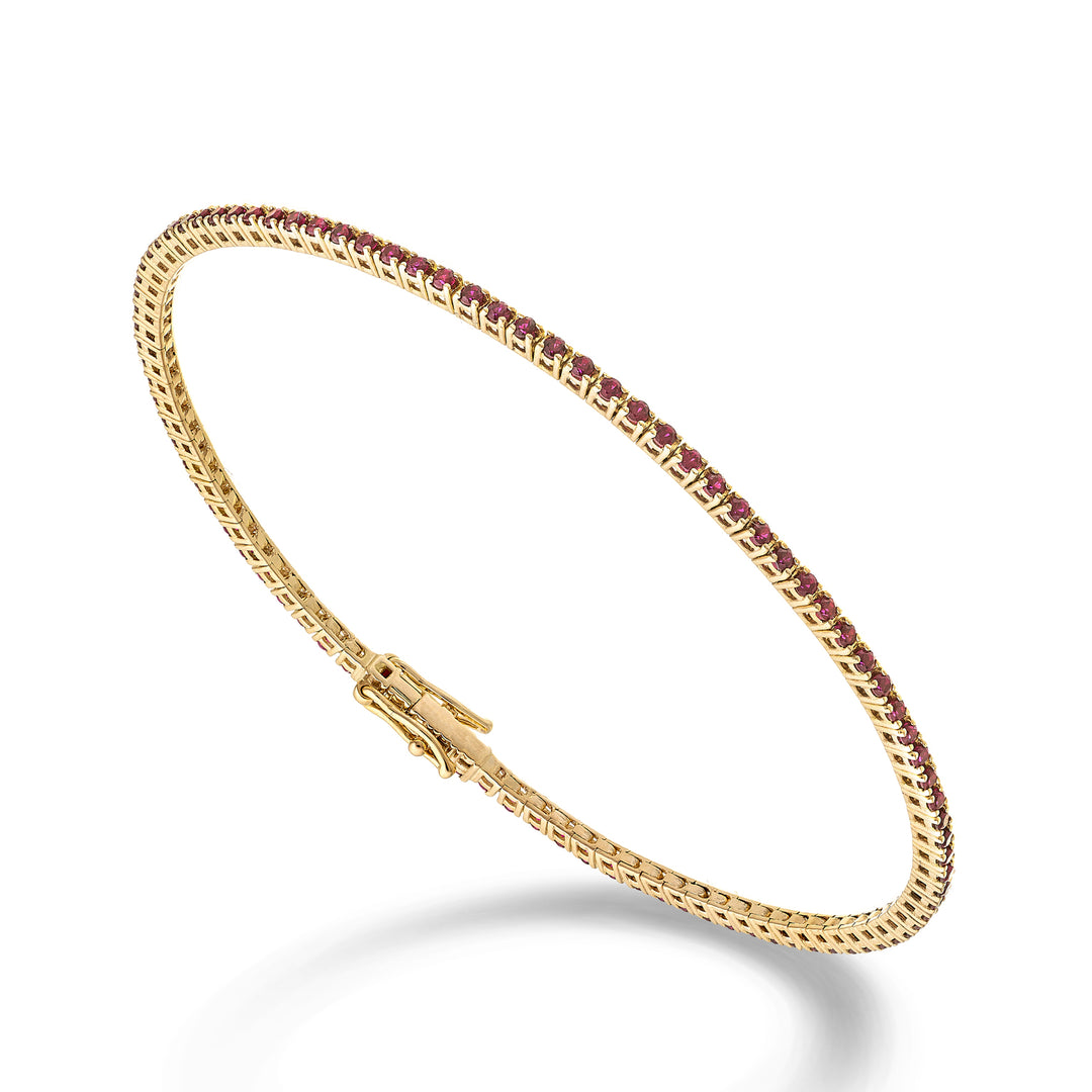 Mikiko br tennis 18k rubini ct.1,20 cm.17,2 oro rosa- 94 castoni MBTF0011RBRO3