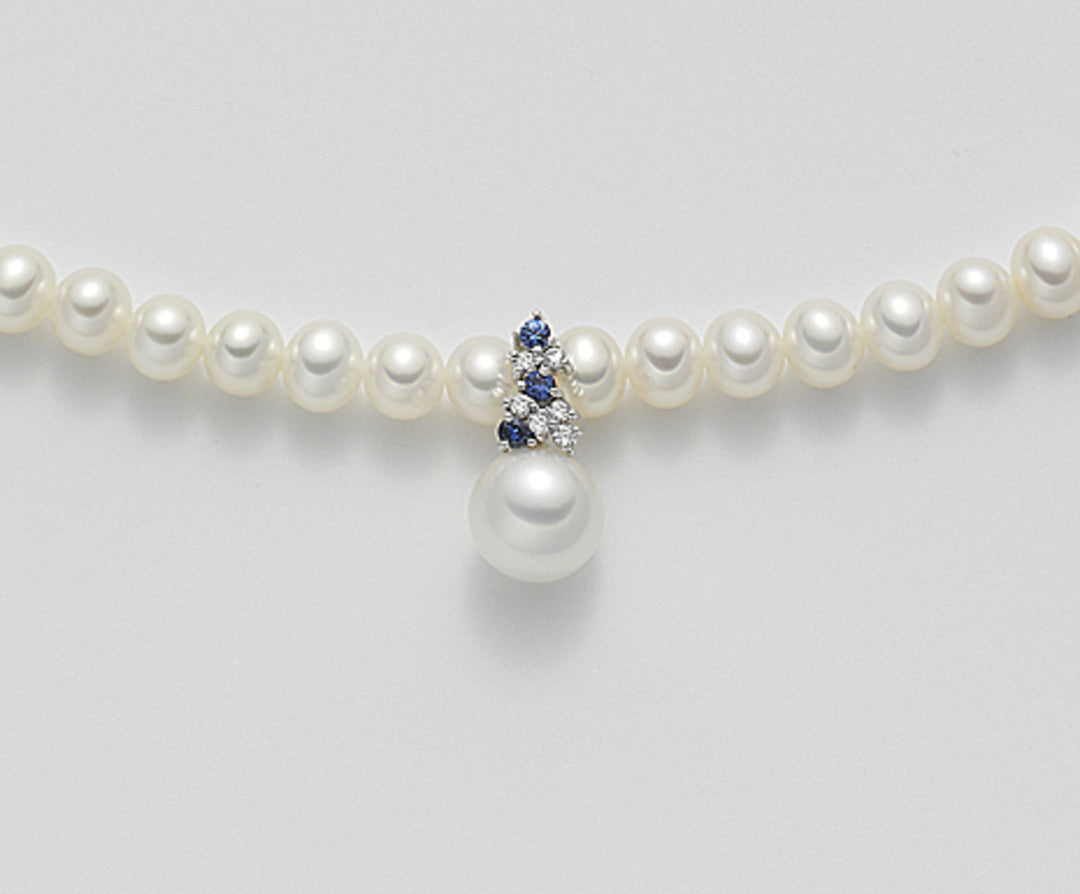 Nihama cl 18k fw 5/5,5 ct. 0,08 Saphire 0,15 ct NC1263O4FBBI050