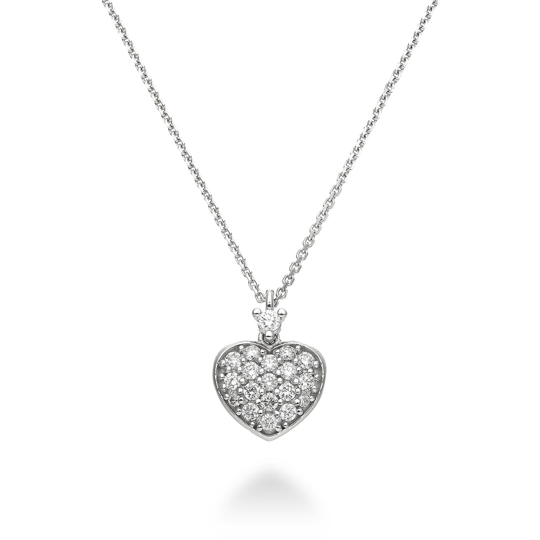 Golay cl 18k 0,22 ct coeur bombé taille 2 or blanc chat. blanc GD5093O4BR022-2