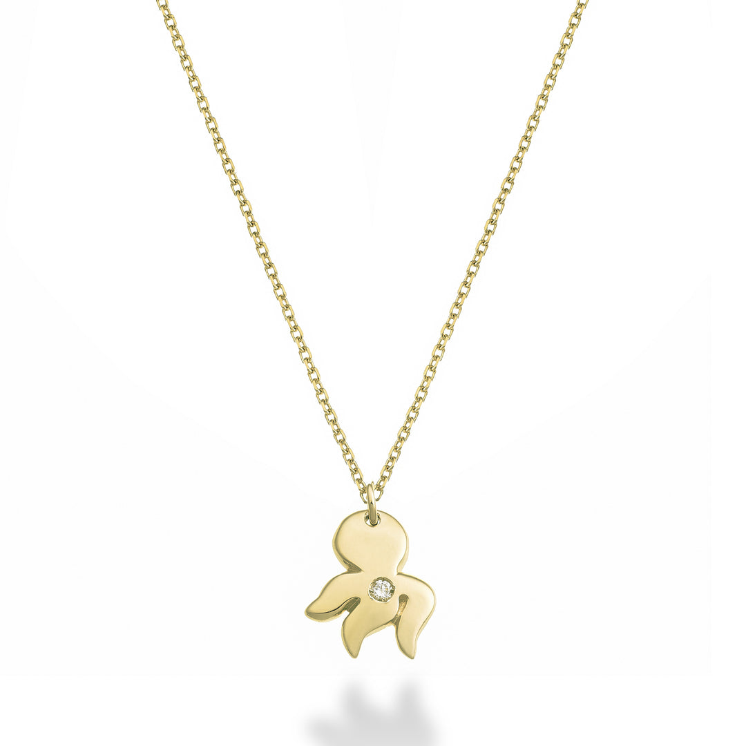 Nihama cl 18k Oktopus 0,01 ct Gelbgold ND5137O1BR001