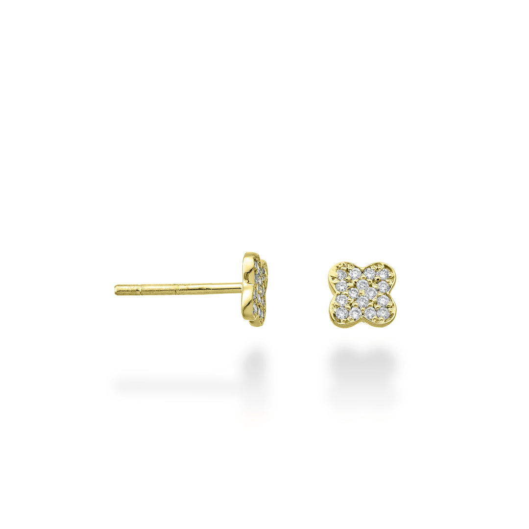 Nihama or 18k four-leaf clover 0.12 ct yellow gold NO5145O1BR012
