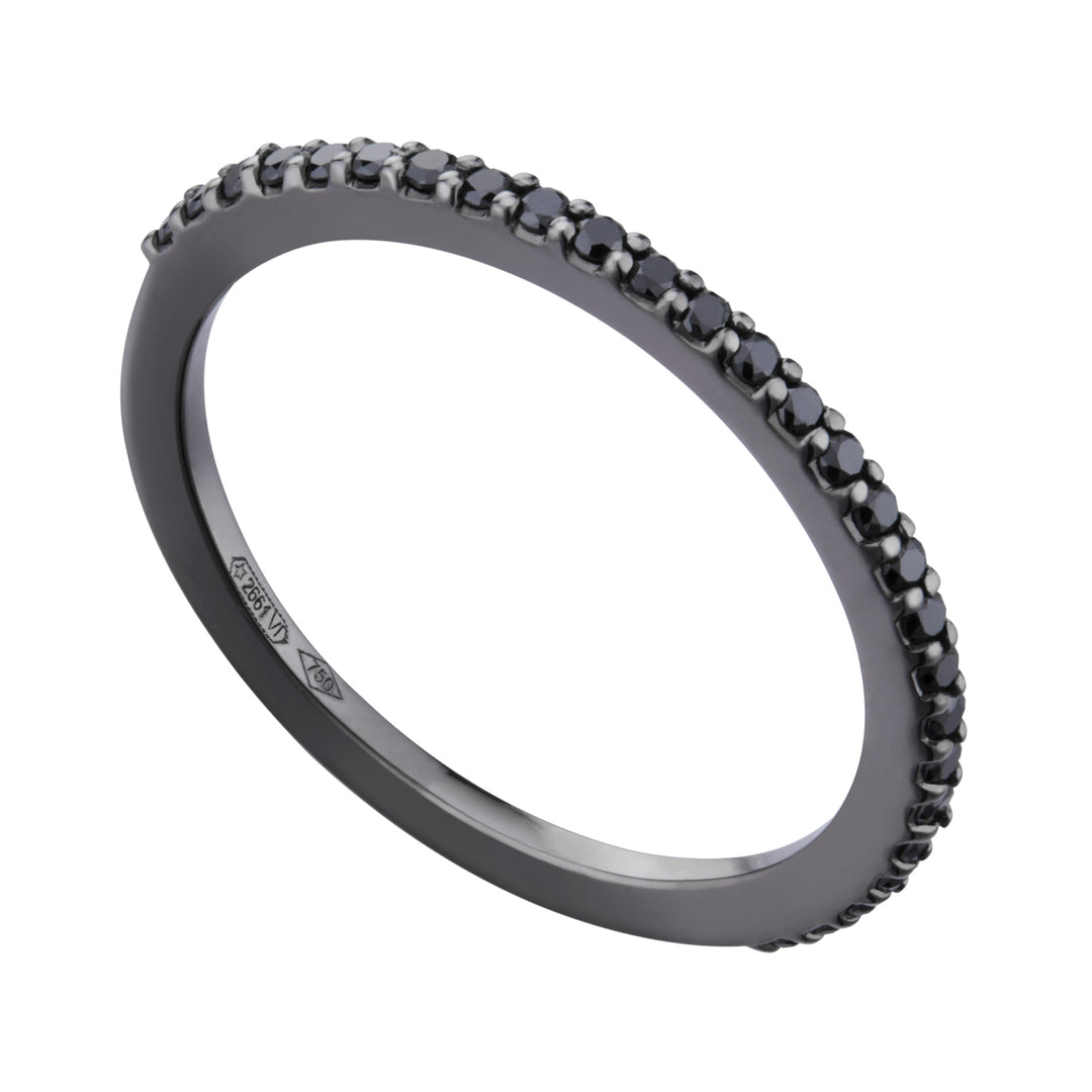 Golay anello eternity mezzo giro diamanti neri AET068BK1-20205110024