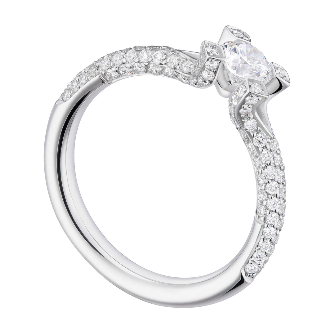 World Diamond Group Ring von Griffes Incas. Pavé-Stiel 0,89–0,98 ct ASLCFM006DI4-19015110037