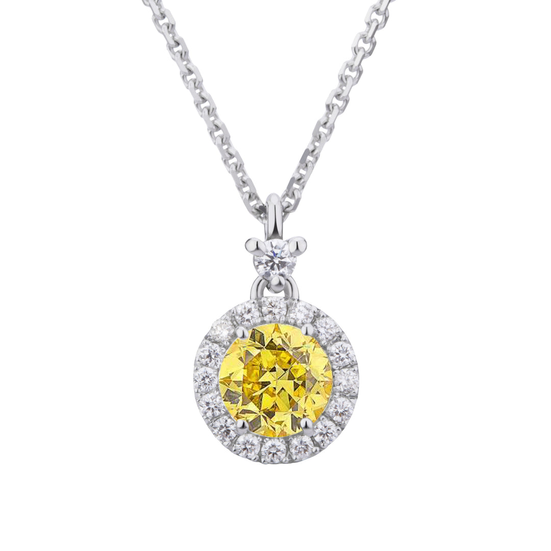 Golay fancy central diamond necklace 0.30 ct and outline PCT008DFY30-25213110021