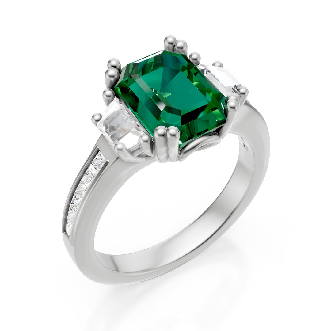 World Diamond Group emerald and diamond ring APU384DISM-20013110062