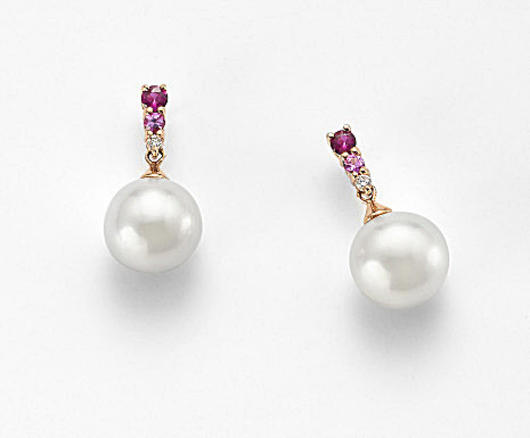 Mikiko oder 18k fw 9/9,5 Durchm. 0,03 ct rosa Saphir 0,09 ct Rubin 0,17 ct MO1349O3FABI090