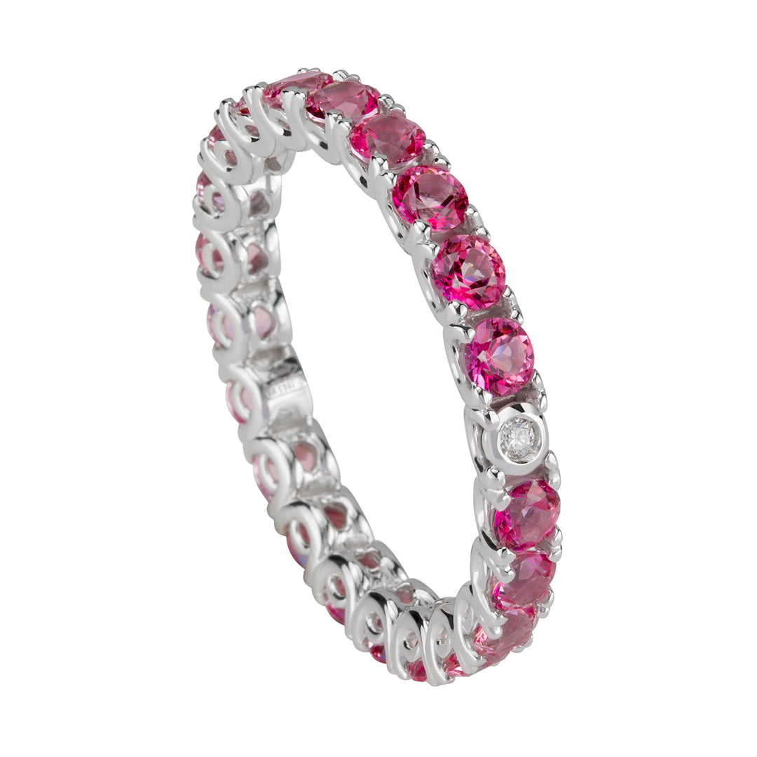 Bague Golay avec topaze rose et diamant AET018190DTP-18052110085