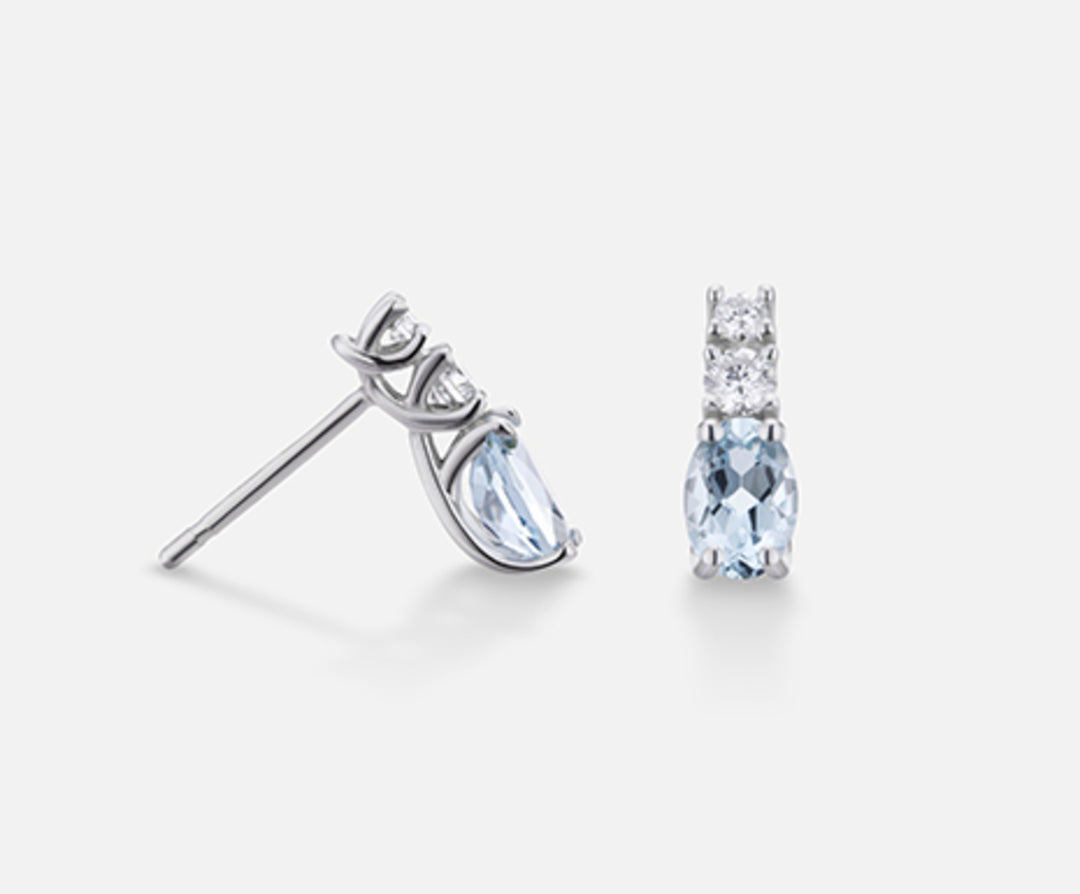 Mikiko or 18k acquamarina ovale 6x4 ct.0,60 dia ct.0,20 MO5035O4AM