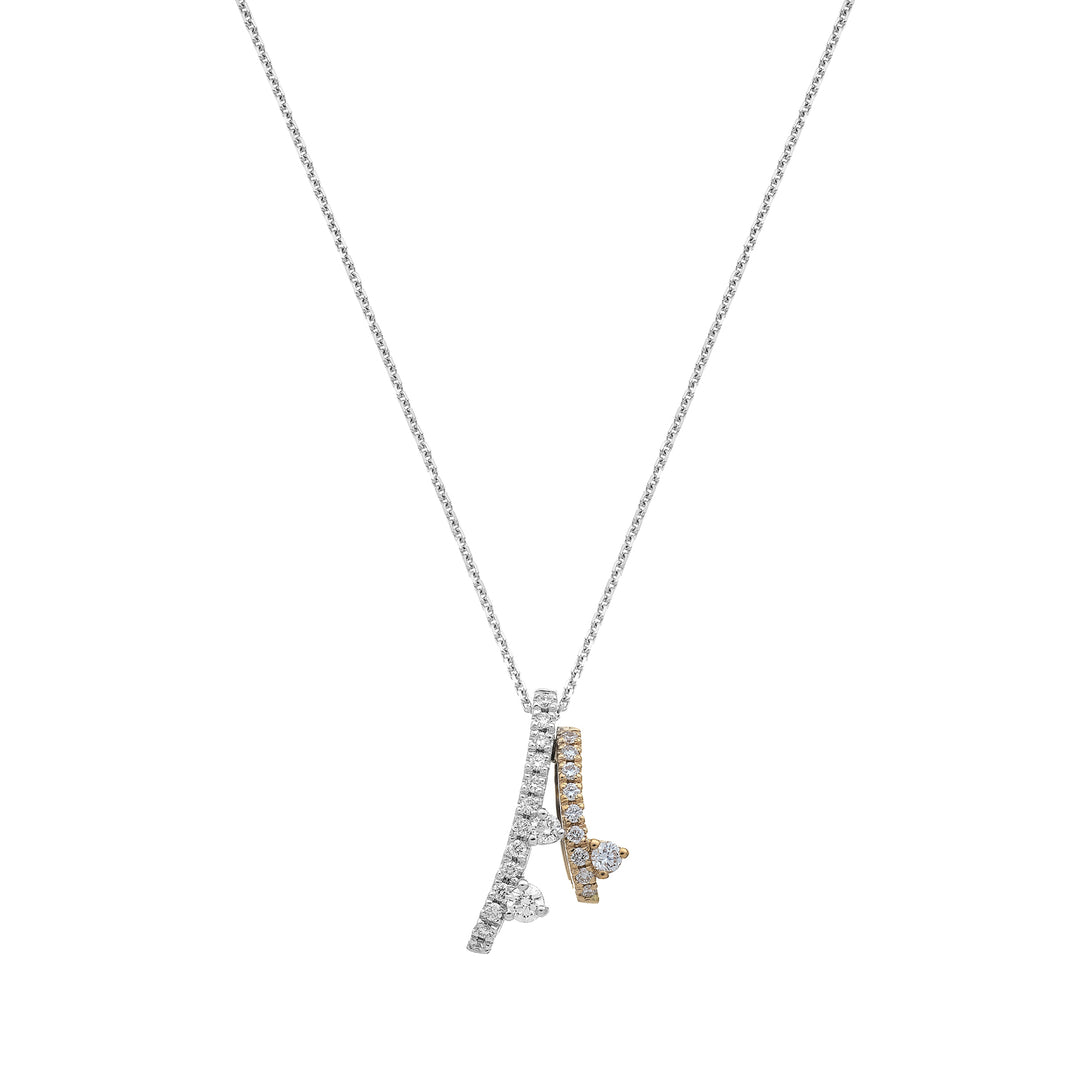 Golay collana diamanti due file con tre diam tangenti GMF797DBR-25353110086